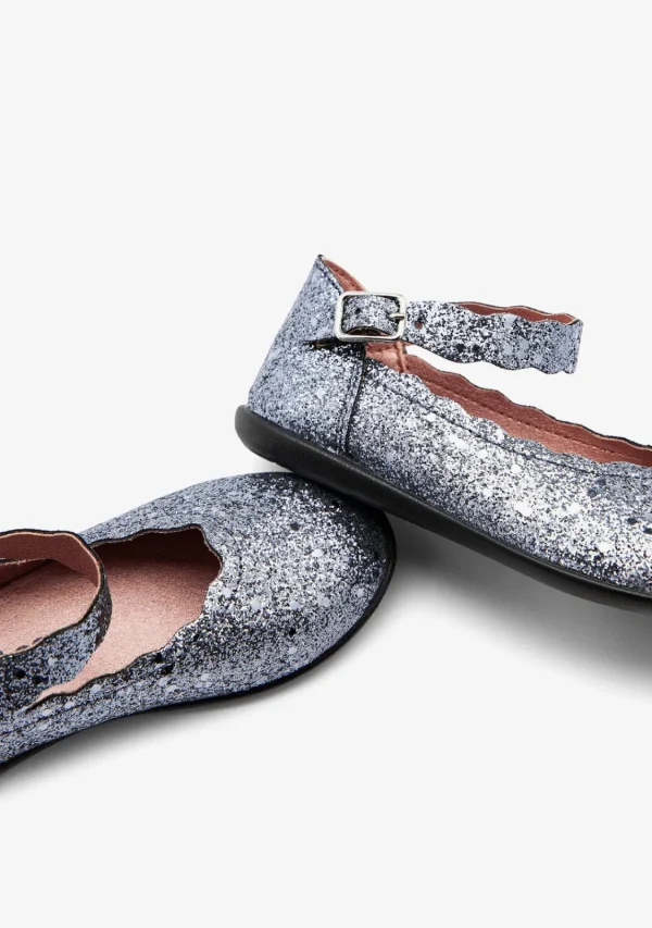 Conguitos Bailarinas Ondas Glitter Plomo^ Bailarinas | Zapatos De Ceremonia