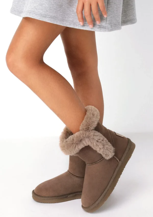 Conguitos Botas Australianas Pelo Taupe B&W^ Botas Australianas | Botas Australianas