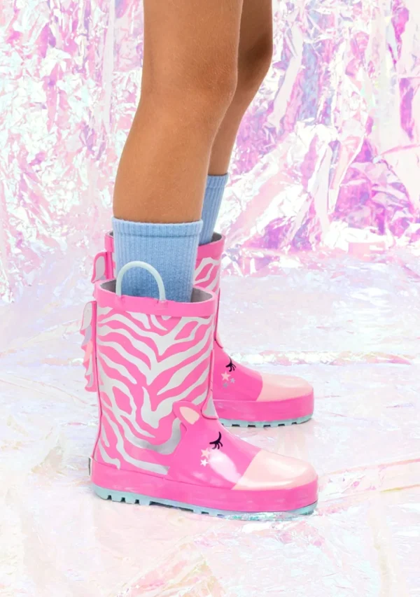 Conguitos Botas De Agua Unicornio Rosa De Goma^ Botas De Agua | Botas De Agua