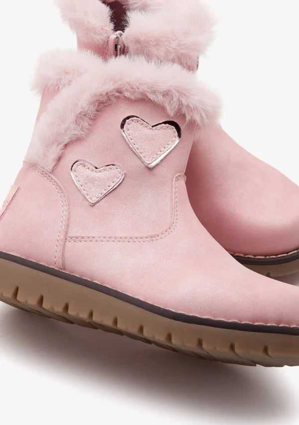 Conguitos Botas De Felpa Rosa Corazón^ Botas