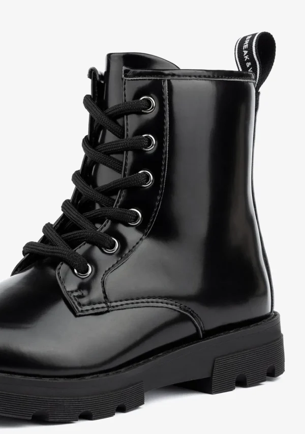 Conguitos Botas De Niña Militares Negro B&W^ Botas | Botas