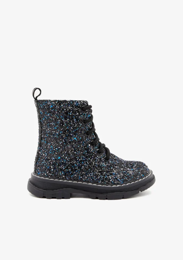 Conguitos Botas Glitter Negro^ Botas