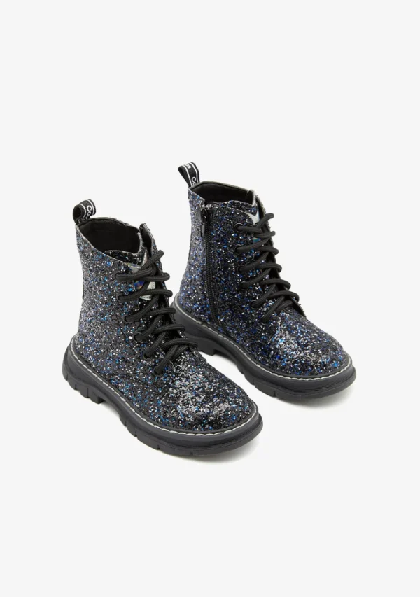 Conguitos Botas Glitter Negro^ Botas