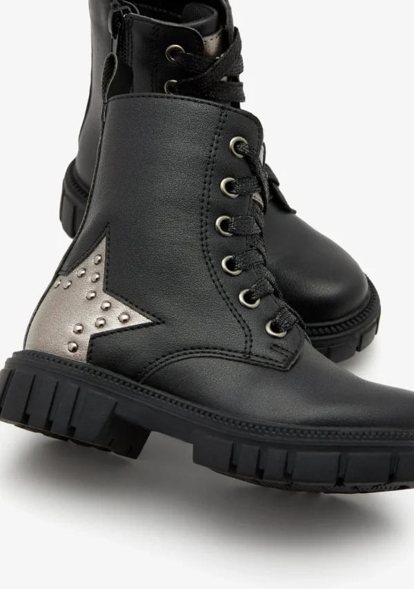 Conguitos Botas Militares Estrella Negro^ Botas