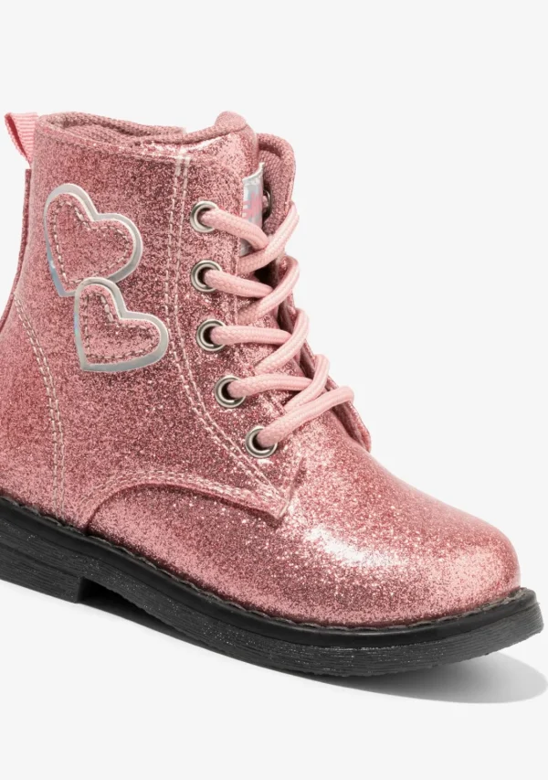 Conguitos Botines De Bebé Corazones Cordones Rosa^ Botas | Botas