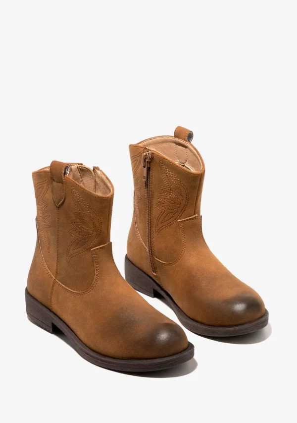 Conguitos Botines De Niña Cowboy Camel^ Botas