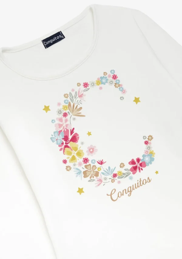 Conguitos Camiseta 'C' Blanco Roto^ Camisetas | Camisetas Manga Larga