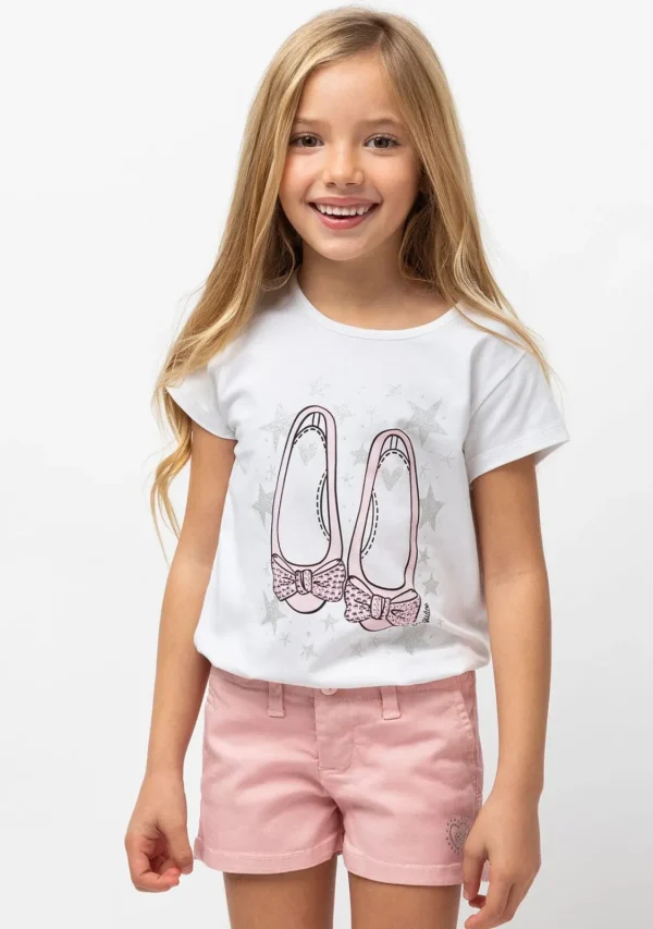 Conguitos Camiseta De Niña Bailarinas Rosa^ Camisetas