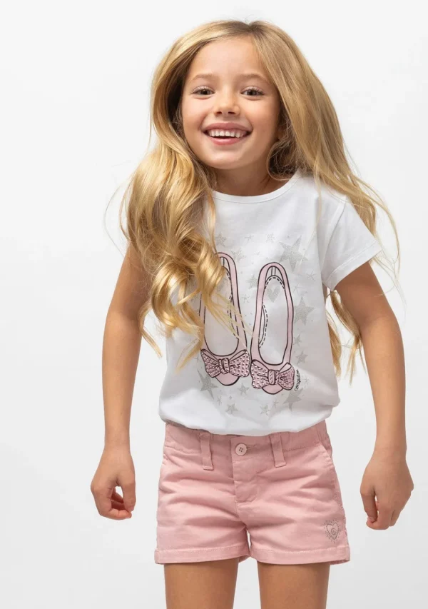 Conguitos Camiseta De Niña Bailarinas Rosa^ Camisetas