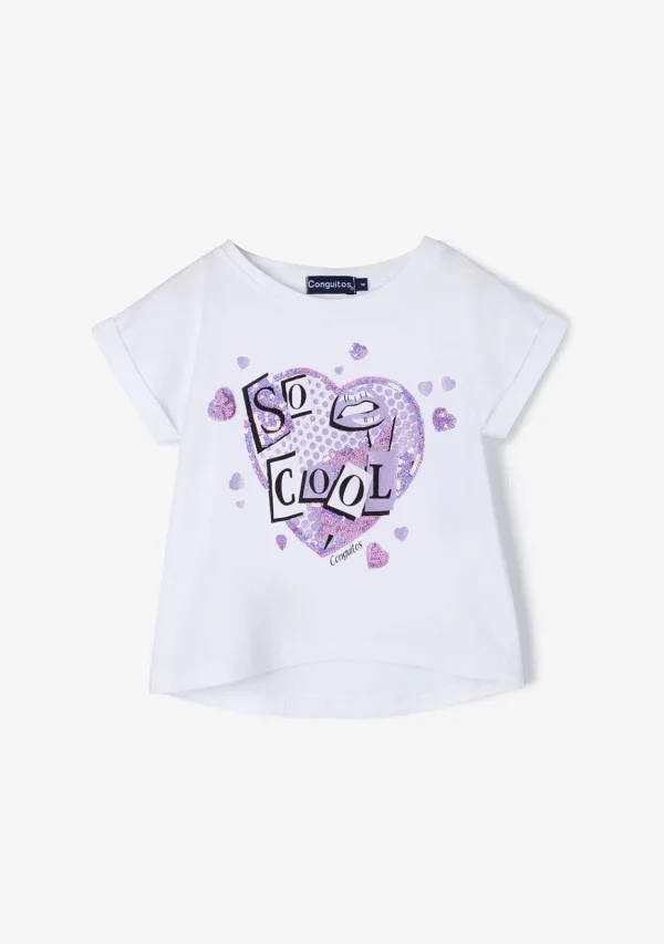 Conguitos Camiseta De Niña Cool Lentejuelas^ Camisetas