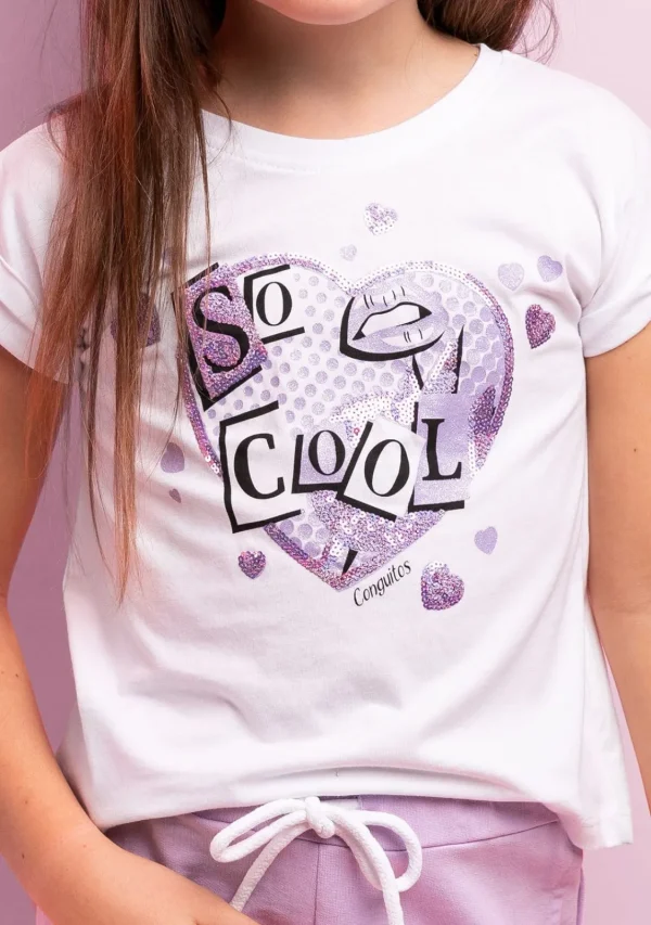 Conguitos Camiseta De Niña Cool Lentejuelas^ Camisetas