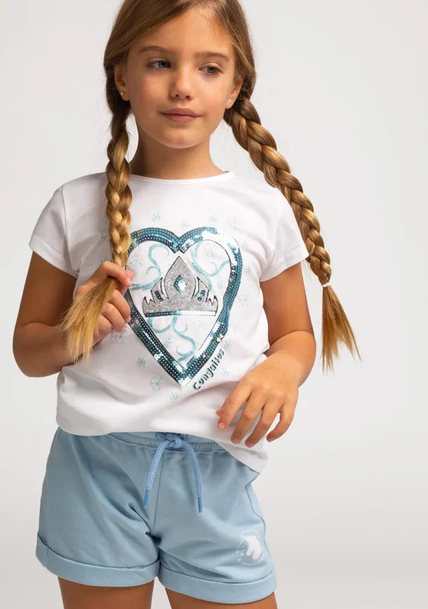 Conguitos Camiseta De Niña Fantasía Lentejuelas^ Camisetas