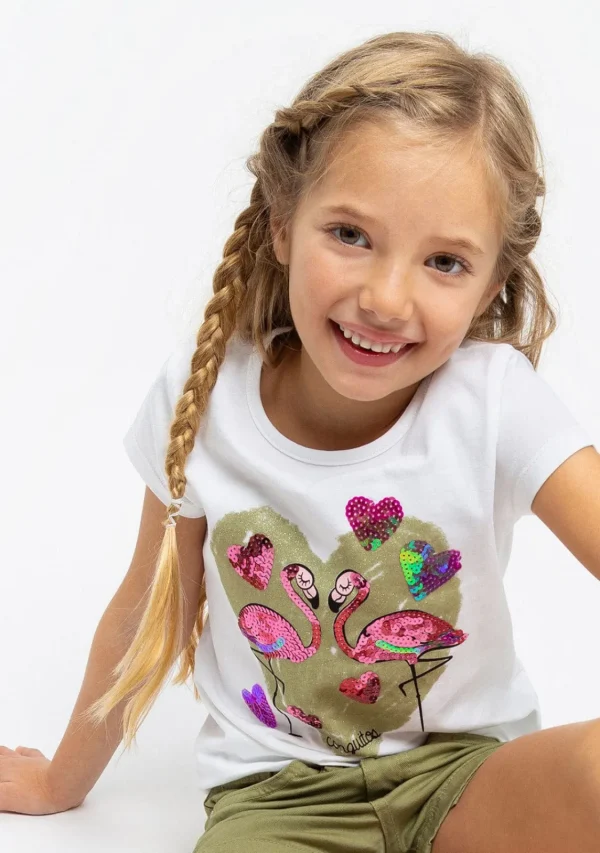 Conguitos Camiseta De Niña Flamenco Lentejuelas^ Camisetas