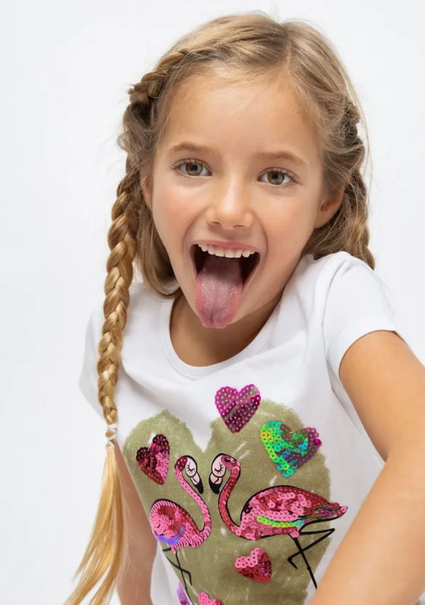 Conguitos Camiseta De Niña Flamenco Lentejuelas^ Camisetas