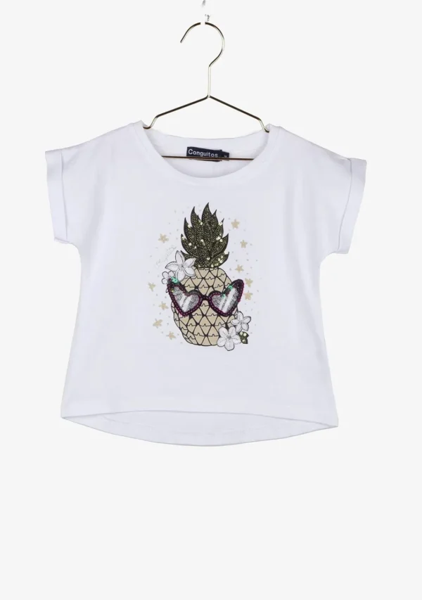 Conguitos Camiseta De Niña Piña Brillo Oscuridad^ Camisetas