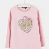 Conguitos Camiseta Niña Corazón Rosa^ Camisetas | Camisetas Manga Larga