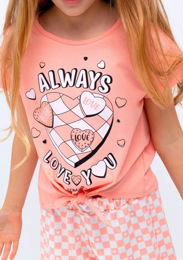 Conguitos Camiseta Niña Estampado Anudado Naranja^ Camisetas