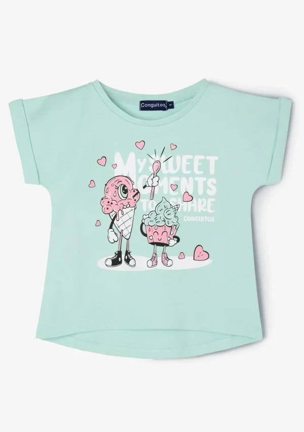 Conguitos Camiseta Niña Estampado Helado Menta^ Camisetas