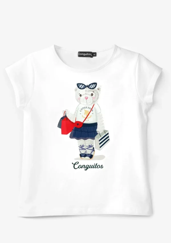 Conguitos Camiseta Oso Blanco^ Camisetas