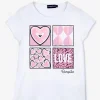 Conguitos Camiseta Sequinned Hearts Blanca De Niña^ Camisetas