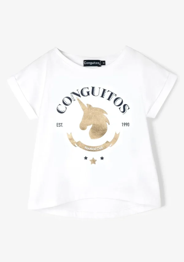 Conguitos Camiseta Unicornio Oro^ Camisetas