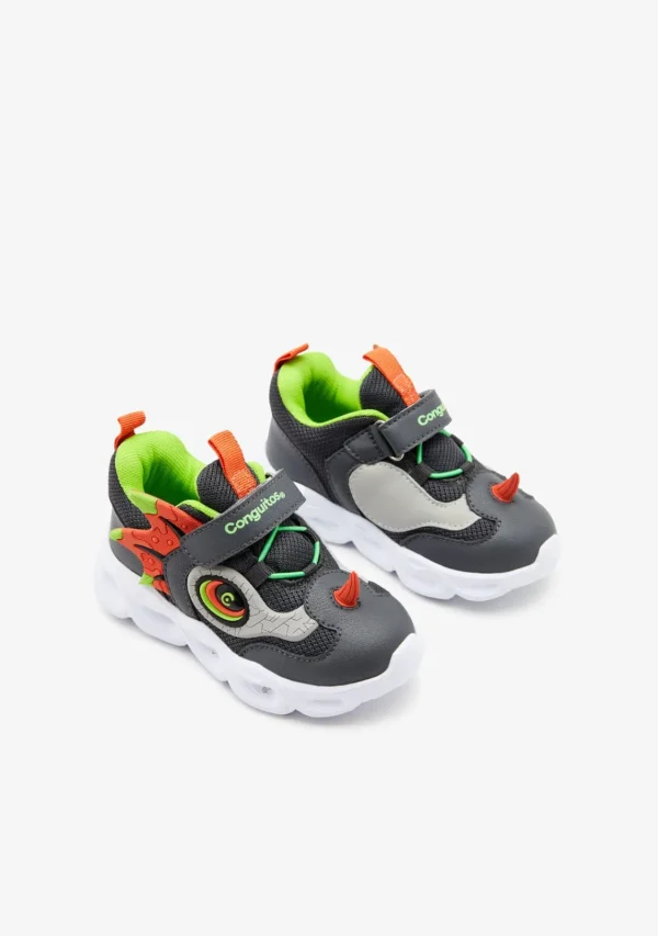 Conguitos Deportivos Dinosaurio Con Luces^ Zapatillas | Zapatillas Con Luces