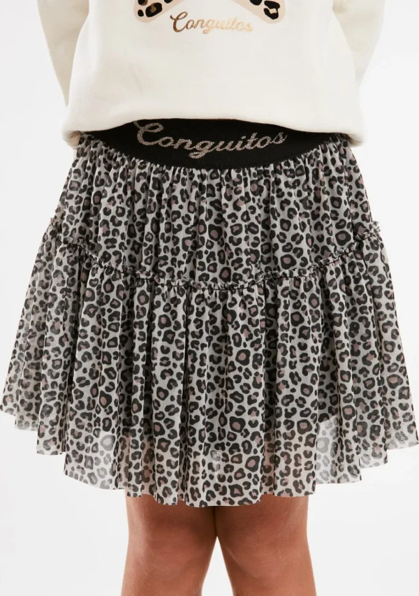 Conguitos Falda Tul Leopardo^ Faldas