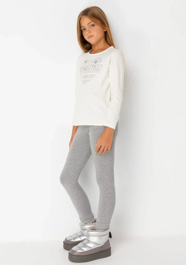 Conguitos Joggers De Niña Jersey Gris^ Pantalones Y Leggins