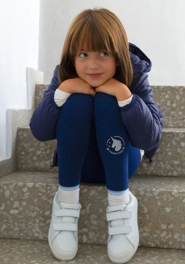 Conguitos Leggings De Niña Algodón Marino^ Pantalones Y Leggins