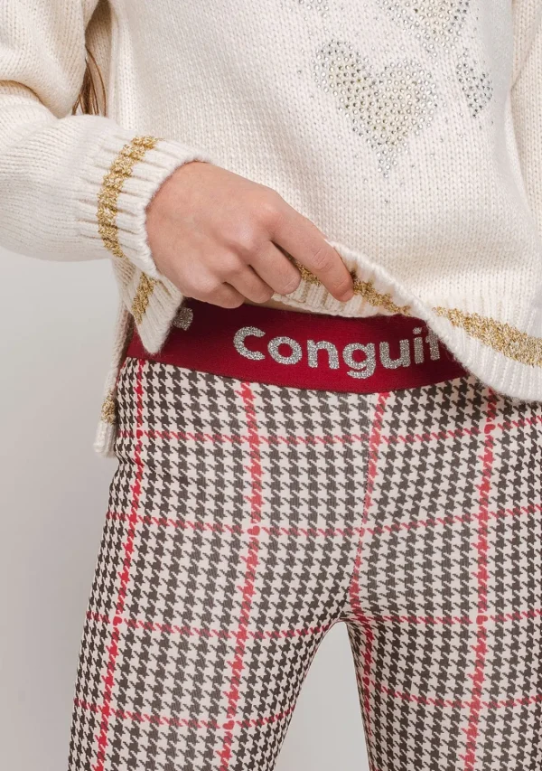 Conguitos Leggins De Niña Neopreno Pata Gallo^ Pantalones Y Leggins