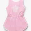 Conguitos Mono Liso Felpa Ribete Rosa Niña^ Vestidos De Verano | Vestidos