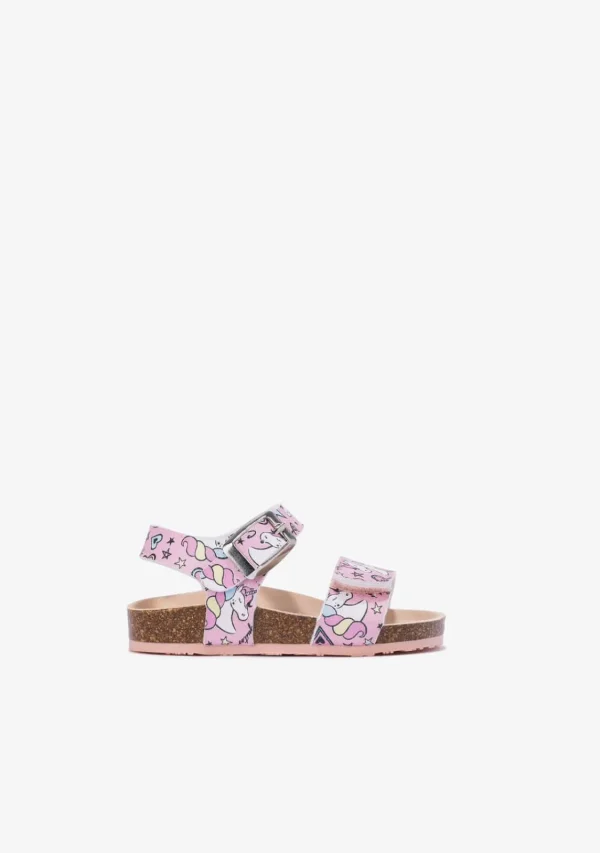 Conguitos Sandalias De Bebé Bio Unicornio Rosa^ Sandalias