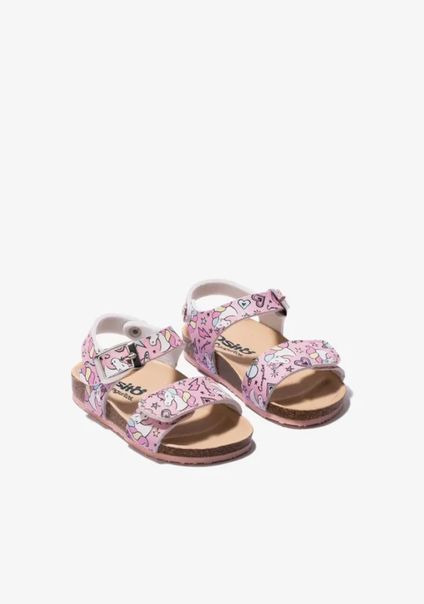 Conguitos Sandalias De Bebé Bio Unicornio Rosa^ Sandalias