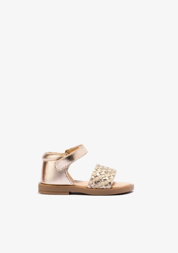 Conguitos Sandalias De Bebé Napa Oro Beige^ Sandalias | Zapatos De Ceremonia