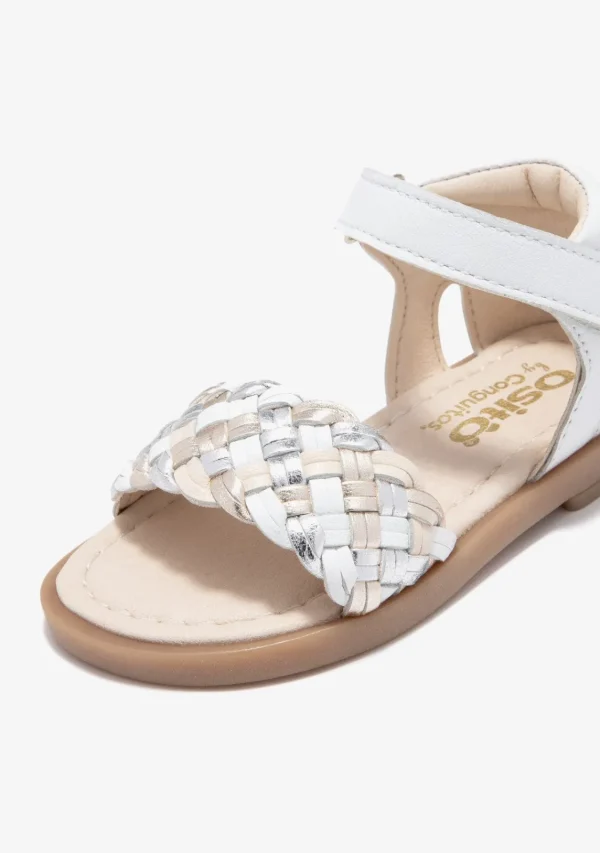 Conguitos Sandalias De Bebé Trenza Blanco^ Sandalias | Sandalias