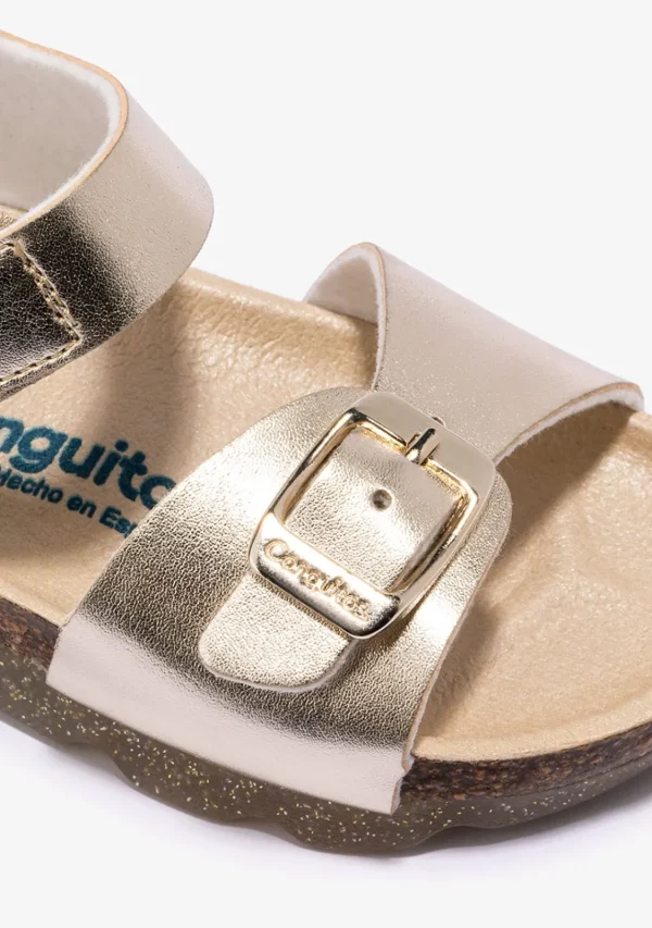 Conguitos Sandalias De Niña Bio Metalizado Platino^ Sandalias Bio | Sandalias