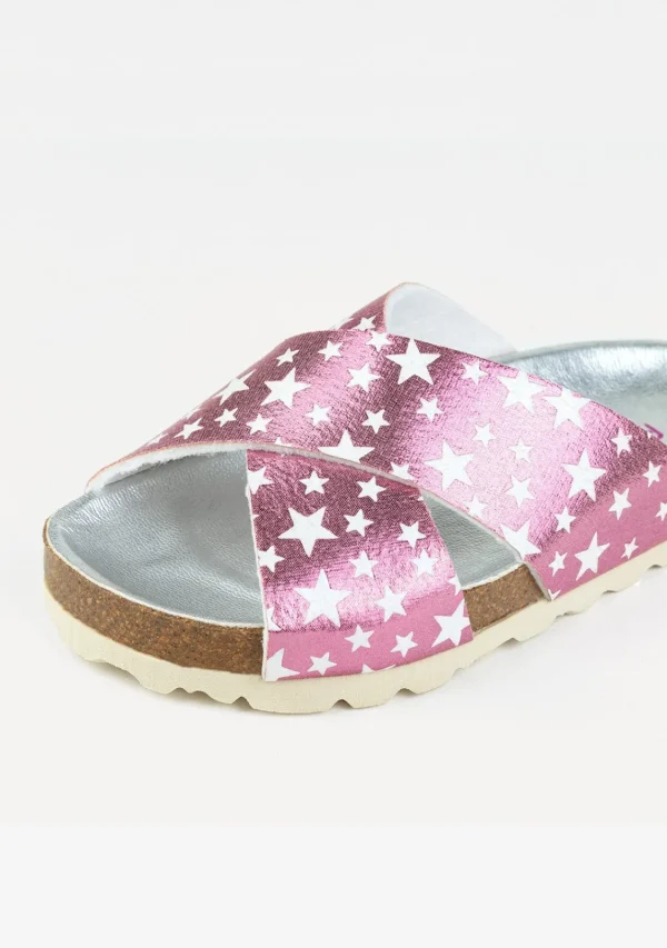 Conguitos Sandalias De Niña Bio Rosa Estrellas^ Sandalias Bio | Sandalias