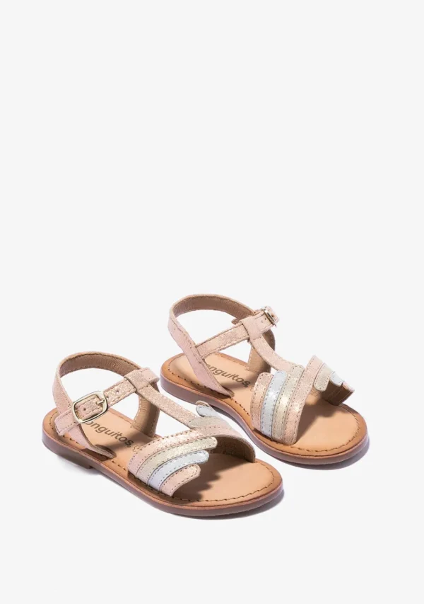 Conguitos Sandalias De Niña Hebilla Napa Multicolor^ Sandalias