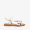 Conguitos Sandalias De Niña Tira Adherente Napa Blanco Oro^ Sandalias | Zapatos De Ceremonia