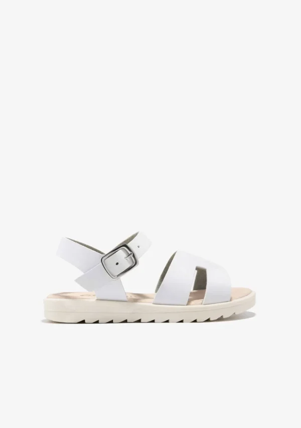 Conguitos Sandalias Hebilla Tiras Blanco^ Sandalias | Zapatos De Ceremonia