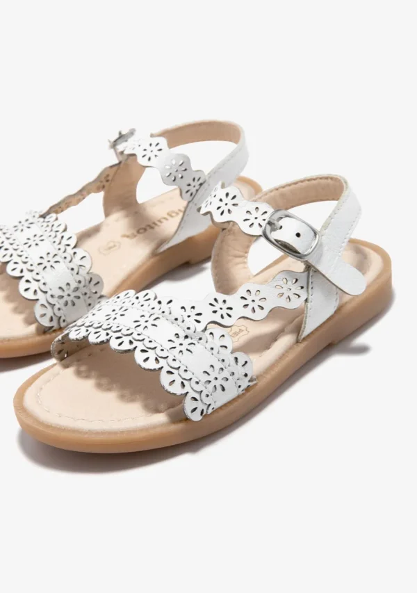 Conguitos Sandalias Textura Blanco^ Sandalias | Zapatos De Ceremonia