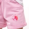 Conguitos Short Deportivo De Niña Liso Unicornio Rosa^ Shorts