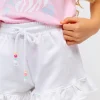 Conguitos Short Niña Felpa Unicornio Blanco^ Shorts