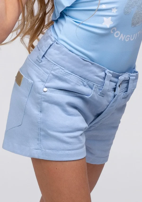 Conguitos Shorts De Niña Celeste^ Shorts