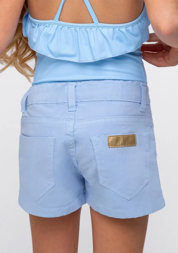 Conguitos Shorts De Niña Celeste^ Shorts