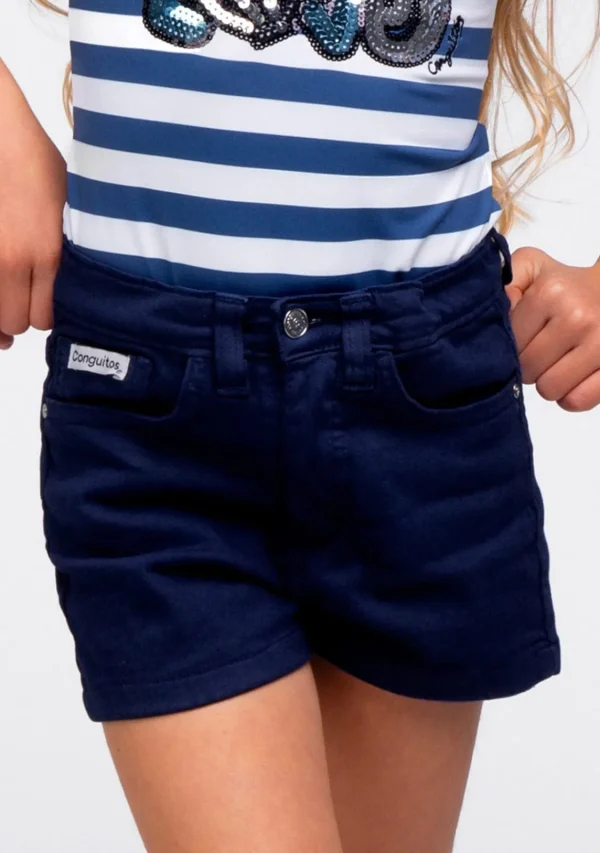 Conguitos Shorts De Niña Marino^ Shorts