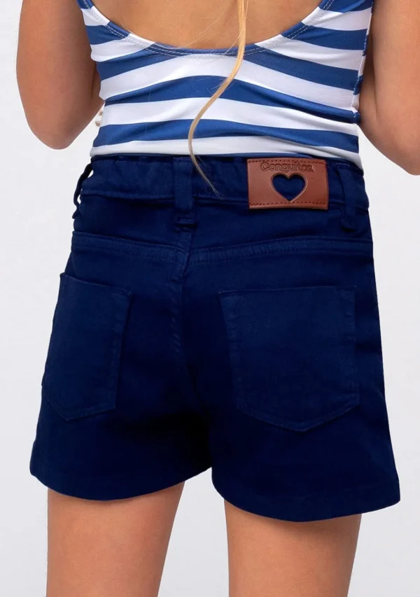 Conguitos Shorts De Niña Marino^ Shorts