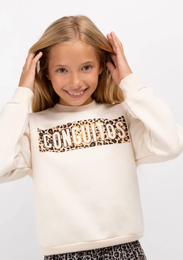 Conguitos Sudadera De Niña Beige^ Sudaderas