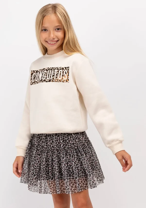 Conguitos Sudadera De Niña Beige^ Sudaderas