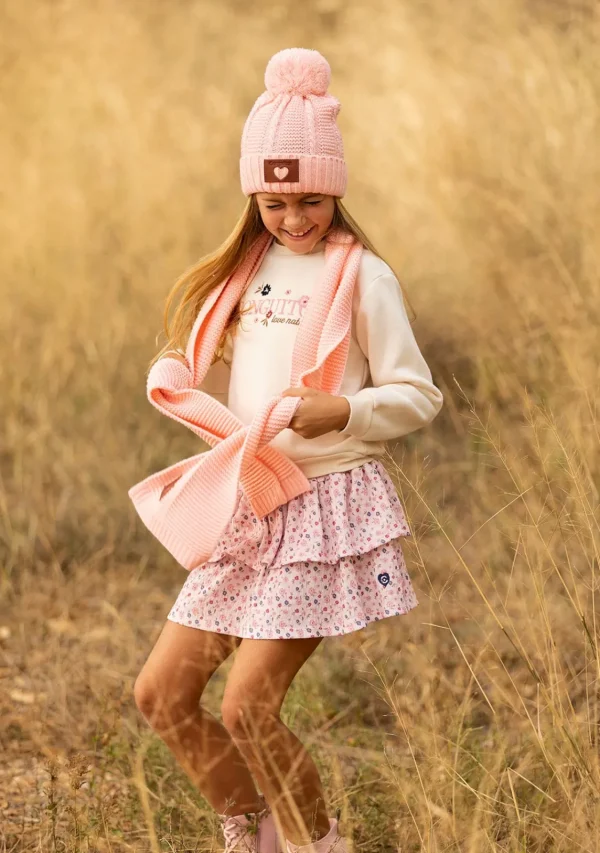 Conguitos Sudadera De Niña Flores Beige^ Sudaderas